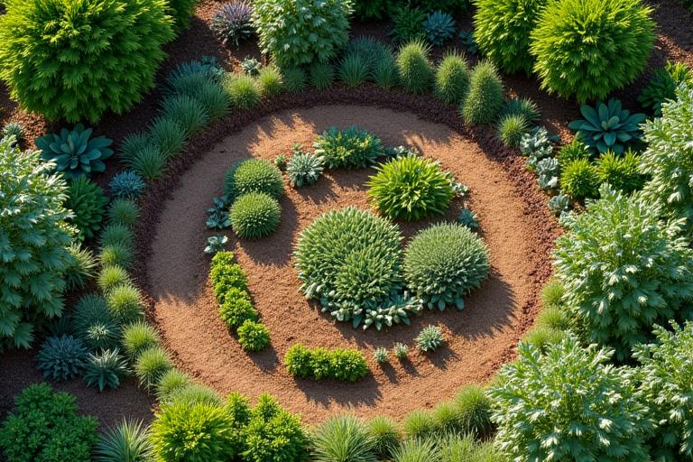 Diseño de permacultura en jardín